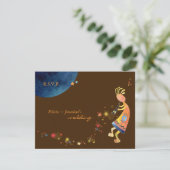 Earthy Starry Kokopelli Wedding RSVP (Debout devant)
