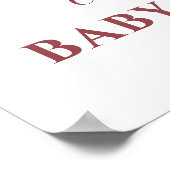 Earthy Tone Boho Rainbow Baby shower Welkom Poster (Hoek)