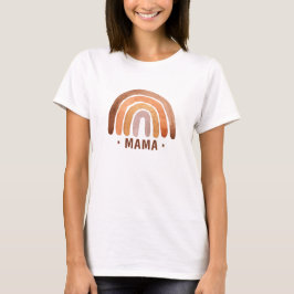 Earthy Tone Waterverf Boho Mama T-shirt