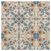 Earthy Tones Boho Floral Pattern Minimalistic Chic Stof (Close Up)