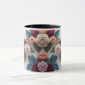 Earthy Tones Knitted Rose Combo Mug | Rustic Wool  Mok (Midden)