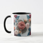 Earthy Tones Knitted Rose Combo Mug | Rustic Wool  Mok (Links)