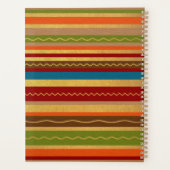 Earthy Tones Stripes Planner (Achterkant)