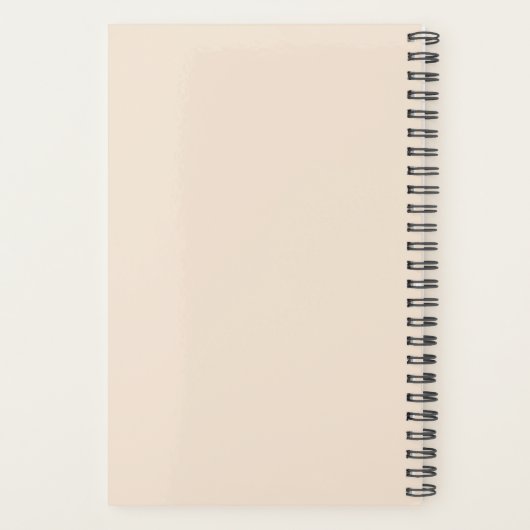 Earthy Trendy Abstract Boho Personalized Planner (Achterkant)