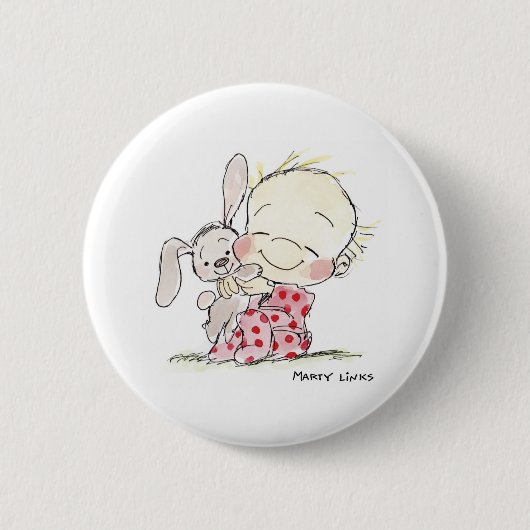 EAS-007 Bunny Love. Ronde Button 5,7 Cm (Voorkant)