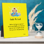 Easel met canvas: een Lord's Prayer Fotoplaat (Zijkant)