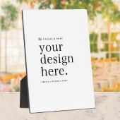 Easel Teken Uw Ontwerp Upload 5 "x 7" Plaque Fotoplaat