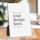 Easel Teken Uw Ontwerp Upload 5 "x 7" Plaque Fotoplaat