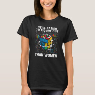 Easier To Figure Out Than Women Funny Speed Cubing T-shirt