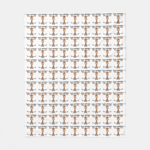 Easily A'Moose Fleece Deken