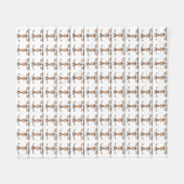 Easily A'Moose Fleece Deken (Voorkant (Horizontaal))