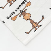 Easily A'Moose Fleece Deken (Hoek)