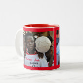 Easily Create Your Personalised Custom Photo Mug Tweekleurige Koffiemok (Voorkant links)
