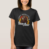 Easily Distracted by Bear Beer Team Distress Retro T-shirt (Voorkant)