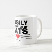 Easily Distracted by Cats Mug | We Are All Mugs (Devant droit)