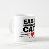 Easily Distracted by Cats Mug | We Are All Mugs (Devant gauche)