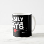 Easily Distracted by Cats Mug | We Are All Mugs (Devant droit)