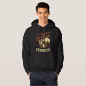 Easily distracted by Ferrets  1 Hoodie (Voorkant volledig)