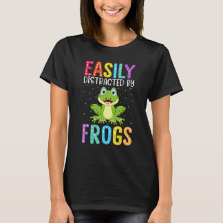 Easily Distracted By Frogs  Frog T-shirt