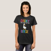 Easily Distracted By Geese  Geese T-shirt (Voorkant volledig)
