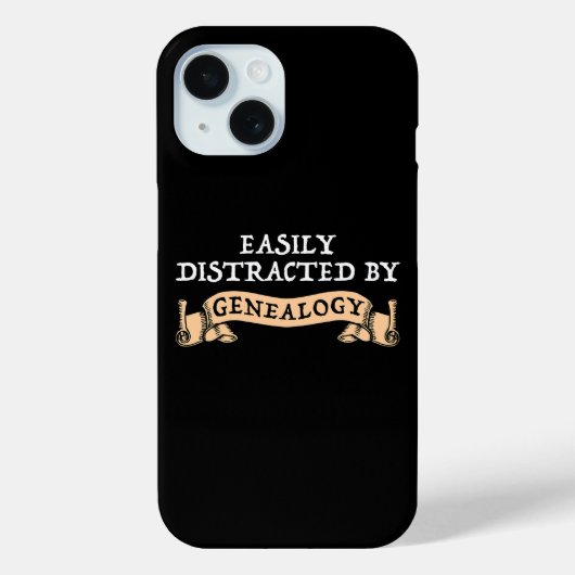 Easily Distracted By Genealogy Case-Mate iPhone Case (Achterkant)
