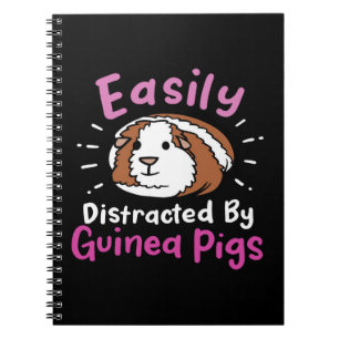 Easily Distracted By Guinea Pigs   Cute Pet Lover Notitieboek