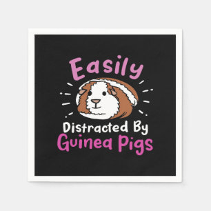 Easily Distracted By Guinea Pigs Cute Pet Lover Servet