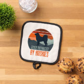 Easily Distracted By Huskies Dog Walking Pannenlap (Top down)