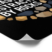 Easily Distracted By Rocks Funny Geology Rock Coll Poster (Hoek)