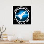Easily Distracted By Science Fiction Poster (Keuken)