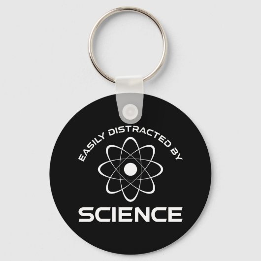 Easily Distracted By Science Sleutelhanger (Voorkant)