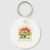 Easily Distracted Duck Hunting Gift Dad Hunter Son Sleutelhanger (Voorkant)