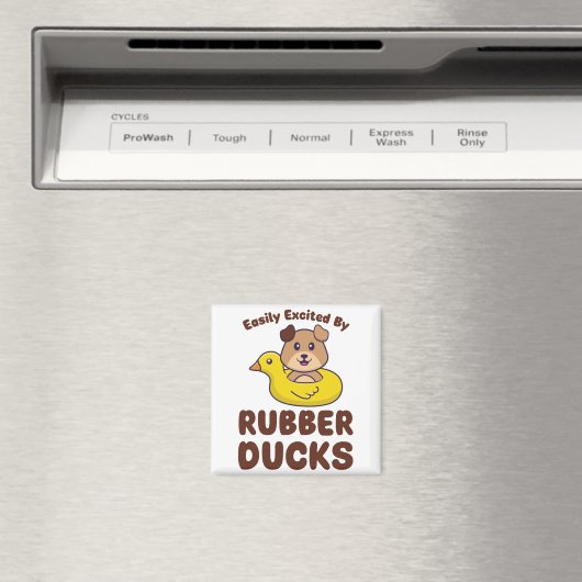 Easily Excited by Rubber Ducks Magneet (Insitu (Vaatwasser))