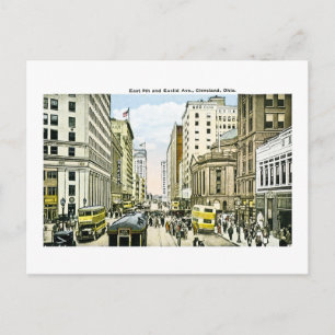 East 9th and Euclid Avenue, Cleveland, Ohio Briefkaart