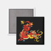East Asian Dragon Magnet Magneet (Voorkant / Achterkant)