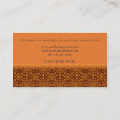 East Asian Rosette Pattern Visitekaartje (Achterkant)