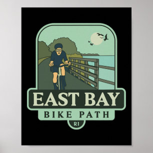 East Bay Bike Path - Rhode Island (fietsen) Poster