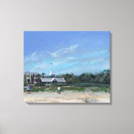 East Beach, St. Simons Island, GA - Canvas Afdrukk Afdruk