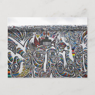 East Berlin Wall Graffiti Briefkaart