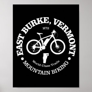 East Burke Grappig East Burke Vermont Berg Fietsen Poster