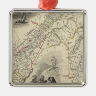 East Canada en New Brunswick Metalen Ornament