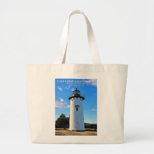 East Chop Lighthouse, Massachusetts Jumbo Canvas t Grote Tote Bag