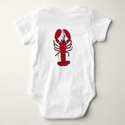 East Coast Baby Lobster Nova Scotia Canada Romper (Achterkant)