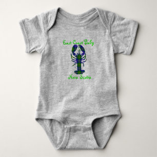 East Coast Baby Lobster Nova Scotia tartan Canada Romper