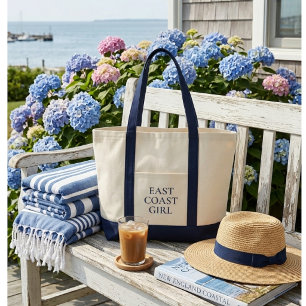 East Coast Girl Preppy Kust Tote Bag