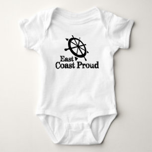 East Coast Proud - Nautical Helm Baby Romper