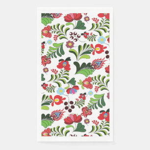 East European Folk Flower Art Servet