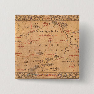 East Farthing Vierkante Button 5,1 Cm