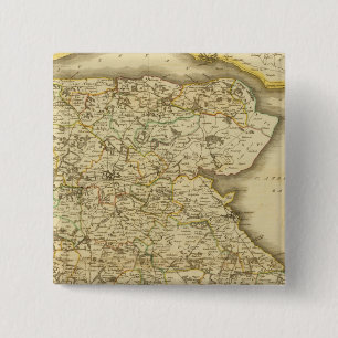 East Fife Vierkante Button 5,1 Cm