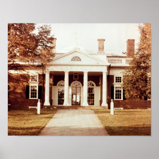 East Front of Monticello Poster (Voorkant)